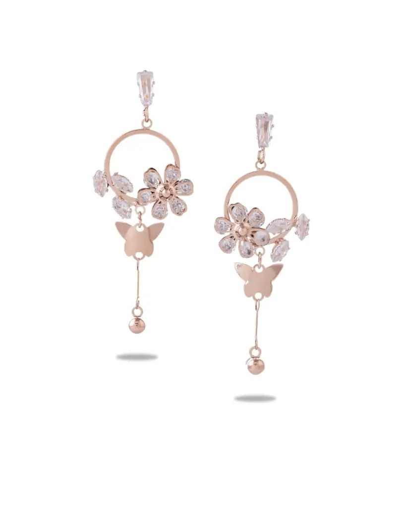 Solibelle 18k Gold Plated Zirconia Earrings