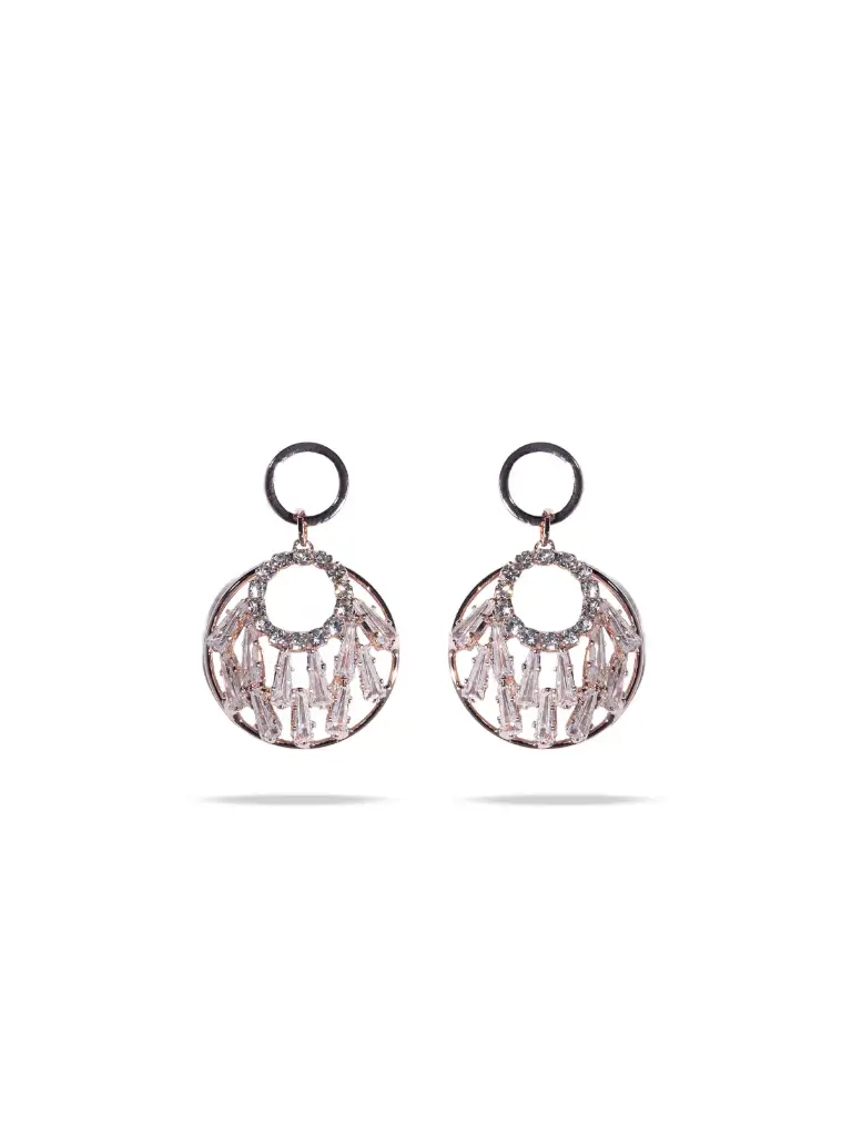 Solibelle 18K Rose Gold Oval Earrings