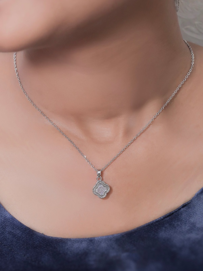Solibelle Silver Heart Of The Ocean Pendant