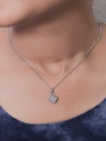 Solibelle Silver Heart Of The Ocean Pendant