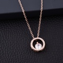 Solibelle Rose Gold-Plated Circular Pendant