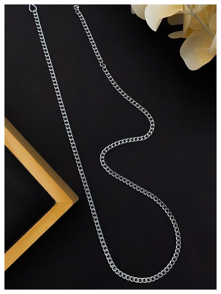 Solibelle Classic Silver-Plated Chain for Men – Premium Quality