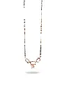 Solibelle Rose Gold Zirconia Elegance Mangalsutra
