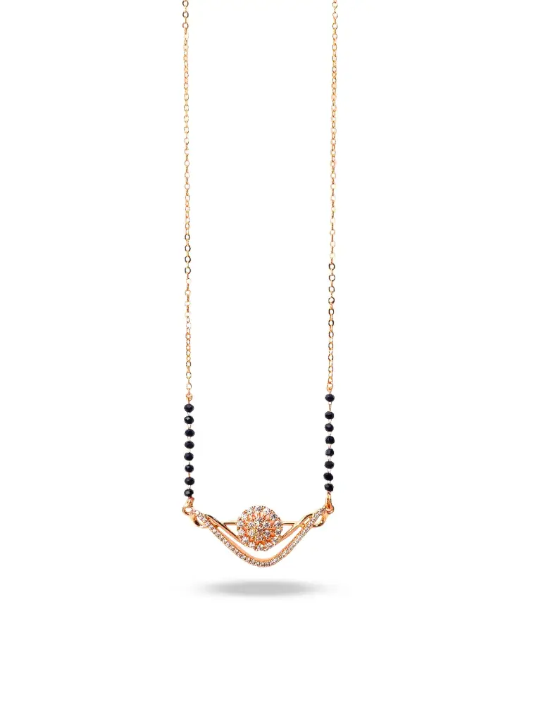 Solibelle Elegant Rose Gold Mangalsutra