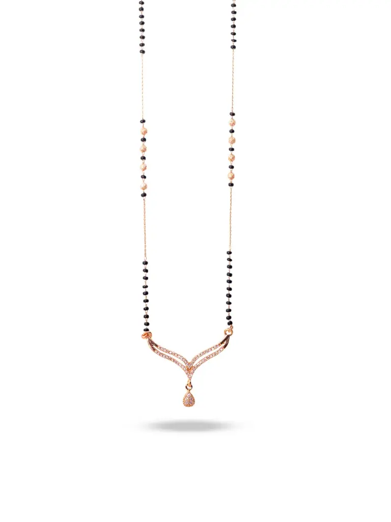 Solibelle Rose Gold-Plated Mangalsutra