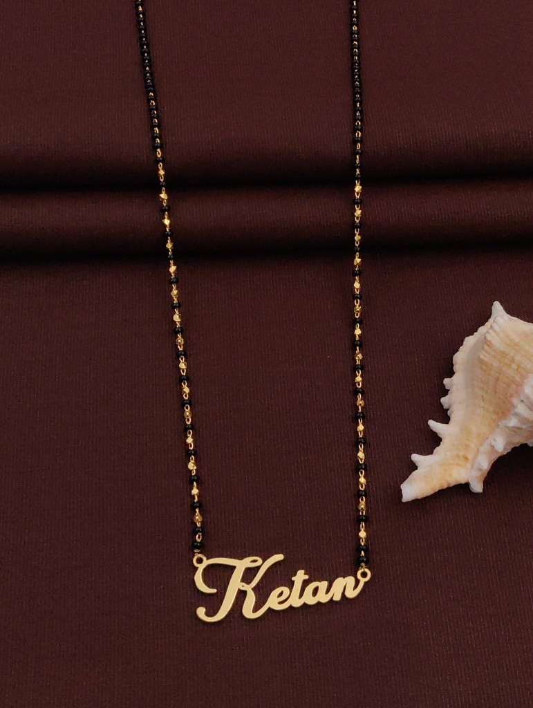 Solibelle Elegant Celebrate Your Connection Mangalsutra(Customized Name)