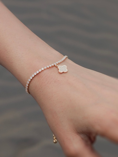 [ADB9] Solibelle Shimmering Charm Bracelet