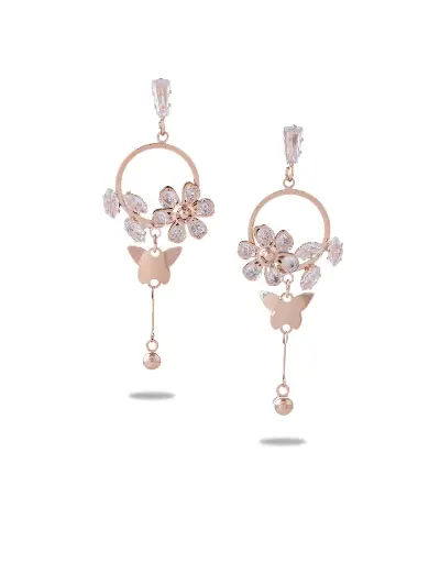 [VAD515] Solibelle 18k Gold Plated Zirconia Earrings