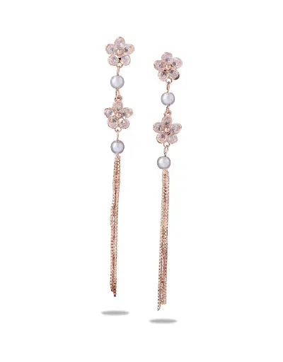 [VAD514] Solibelle Dazzling Flower Earrings