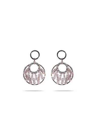 [VAD511] Solibelle 18K Rose Gold Oval Earrings