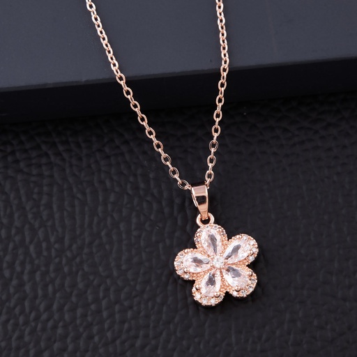 [KC3039] Solibelle 18K Gold Plated Flower Pendant