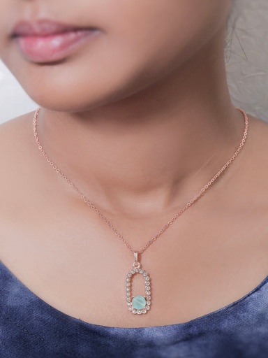 [KCBM304] Solibelle Grace Neckline Rose Gold Pendant