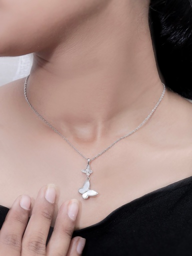 [KC3026] Solibelle Dual Butterfly Pendant