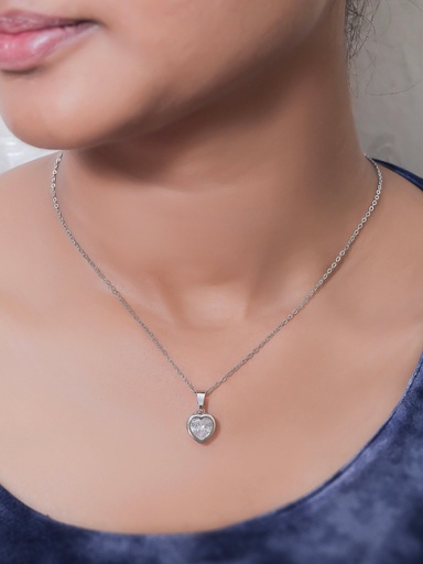 [KC3044] Solibelle Heart Pendant with Link Chain