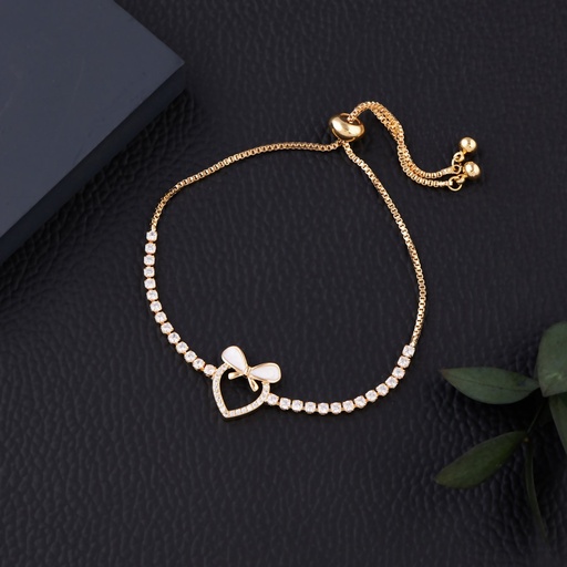 [ADB8] Solibelle Heart Gold Bracelet