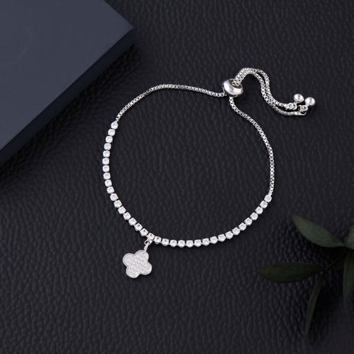 [ADB18] Solibelle  Silver Charm Bracelet