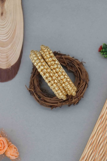[CB-5] Solibelle Gold Plated Trendy Style Fancy Bangle for Women