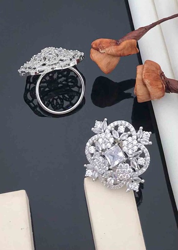 [AR09] Solibelle Allure fancy Silver Rings