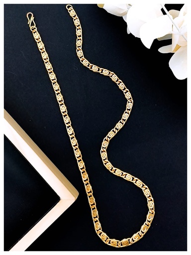 [MC10] Solibelle Bold and Sophisticated Gold-Plated Chain – Perfect for Men