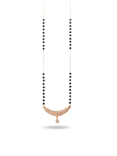 [ROSE GOLD MANGALSUTRA-04] Solibelle Rose Gold Mangalsutra