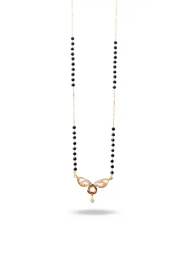 [ROSE GOLD MANGALSUTRA-06] Solibelle Floral Mangalsutra