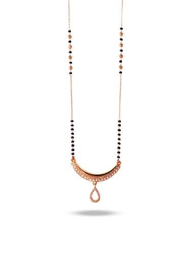 [ROSE GOLD MANGALSUTRA-09] Solibelle Trendy Rose Gold  Mangalsutra