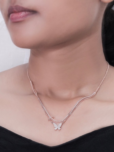 [KC3085] Solibelle Butterfly Queen Necklace