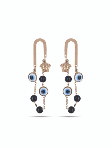 [VAD-01] Solibelle 18K Rose Gold Evil Eye Earrings