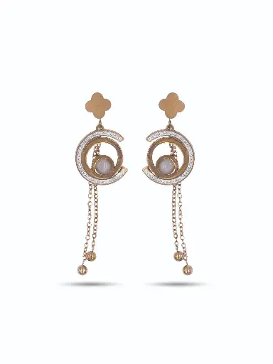 [VAD-16] Solibelle Half Circle Drop Earrings