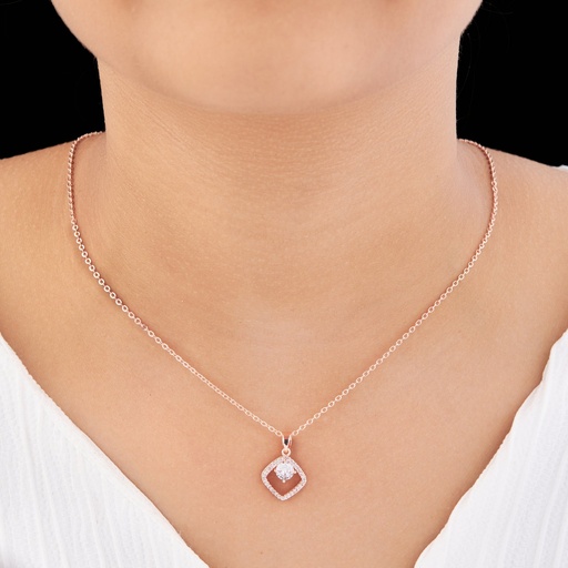 [KC-3101] Solibelle Diamond Studded Pendant Necklace Chain