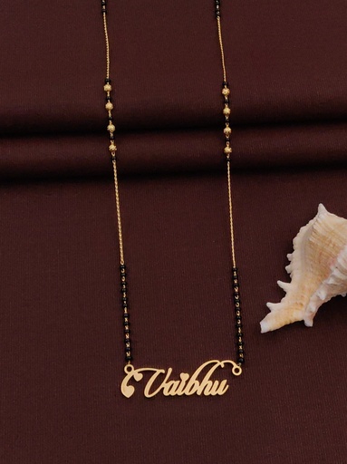 [Customized Name Mangalsutra-05] Solibelle Heart Love Mangalsutra Wear Your Heart (Customized Name)