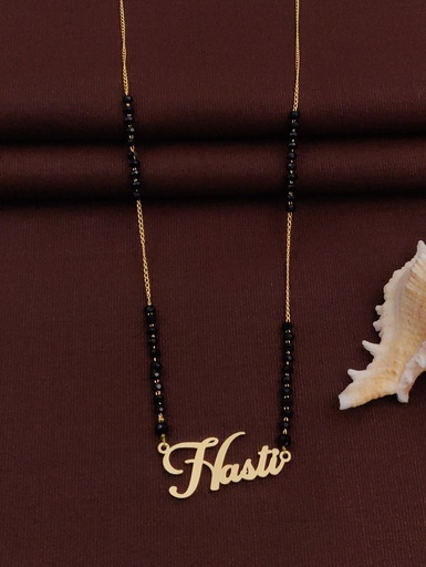 [Customized Name Mangalsutra-25] Solibelle Classic Name Mangalsutra (Customized Name)