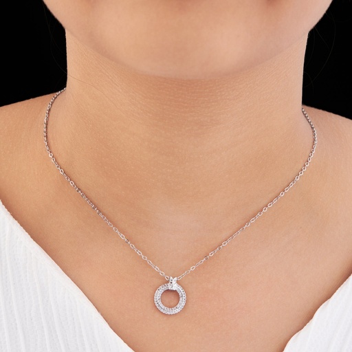 [KC-3150] Solibelle Silver Cubic pandent
